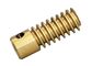 CNC Machining Brass Worm Gear Screw Type1 Lead 0.5 Module AGMA 7